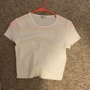 White crop top